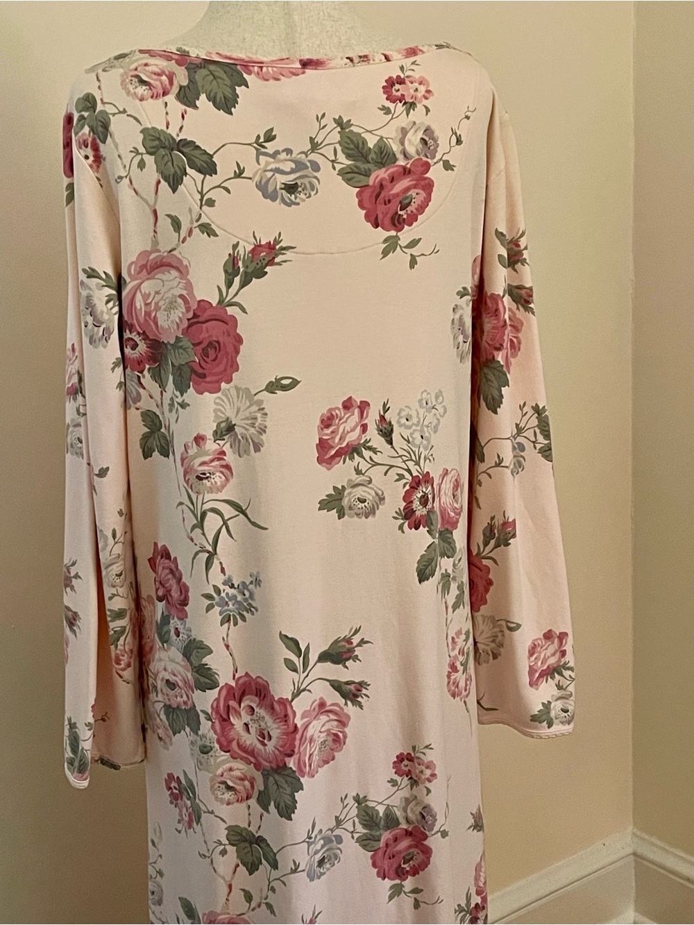 VTG Talbots Intimates Floral Cottagecore Lounge Dress Gown M - Picture 6 of 10